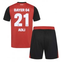 Camiseta Bayer Leverkusen Amine Adli #21 Primera Equipación Replica 2024-25 para niños mangas cortas (+ Pantalones cortos)